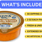 30 Count | Salad Dressing Dipping Sauce Portion Cups | Single Serve Packets (Chick'N Dip'N Sauce)