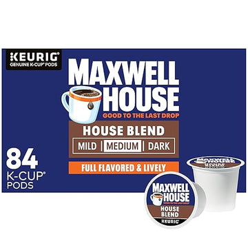 Maxwell House House Blend Medium Roast K-Cup Coffee Pods, 84 Ct Box