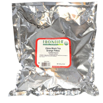 Frontier Co-Op China Black (Orange Pekoe), Kosher | 1 Lb. Bulk Bag | Camellia Sinensis L.