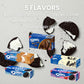 LA VOIE FOODS Korean OREO Limited Edition Chocolate Sandwich Cookies, 5 Variety Flavors - Cinnamon Bun, Choco Wafer, Strawberry, Chocolate Cream