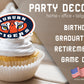 Auburn Tigers Cupcake Toppers (24 Pieces) Auburn University Party Supplies For Football, Birthday Gift, Graduation Party Decorat