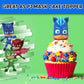 Pj Masks Lollipop Rings 15Pk - Ring Candy For Kids For Pj Masks Birthday Party Supplies & Pj Mask Birthday Decorations - Pj Mask