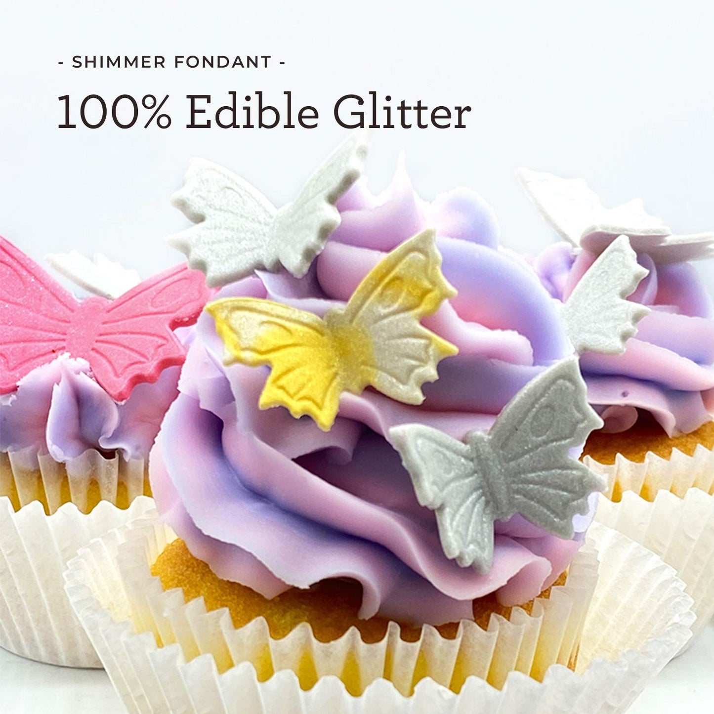 Satin Ice Silver Shimmer Fondant, Vanilla, 1 Pound