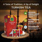 Turkish Tea Black, Count Of 25 Black Tea Bags - Flavourful Taste Of Black, Freshly Packed With Heritage Taste Of Turkish Tea Bag