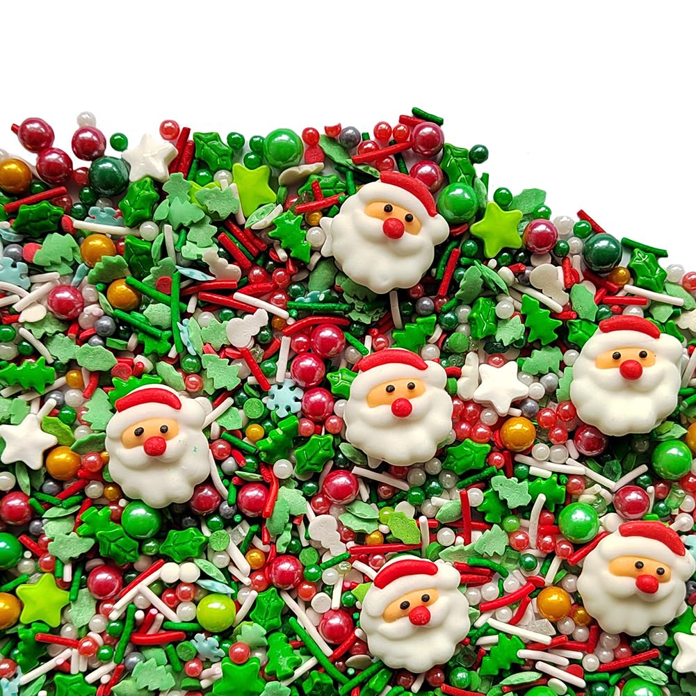 Eastron 1 Bottle Christmas Sprinkles - Christmas Gift Sprinkles - Cookie Decorating - Cake Cupcake Toppers - Candy Dessert Sprin