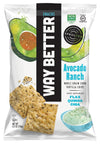 Way Better Snacks Whole Grain Corn Tortilla Chips, Avocado Ranch, Kosher, Gluten Free & Non-GMO, 5.5 Ounce (Pack of 12)
