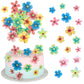 Rsstarxi Edible Flowers Cupcake Toppers, 35 Pack in Design 2, Paper Material for Baby Shower, Wedding, Birthday Cake Decorations