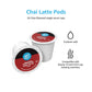 Happy Belly Chai Latte Tea Pods Compatible with 2.0 K-Cup malt-inspired, 24 Count