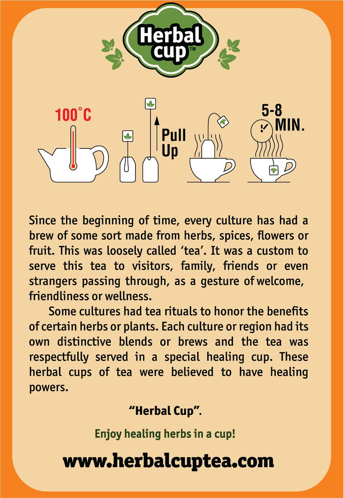 Herbal Cup Ayurveda Turmeric Tea, Organic Ginger Moringa, No Caffeine Herbal Teas (Turmeric Ginger Moringa, 16 Count (Pack Of 6))