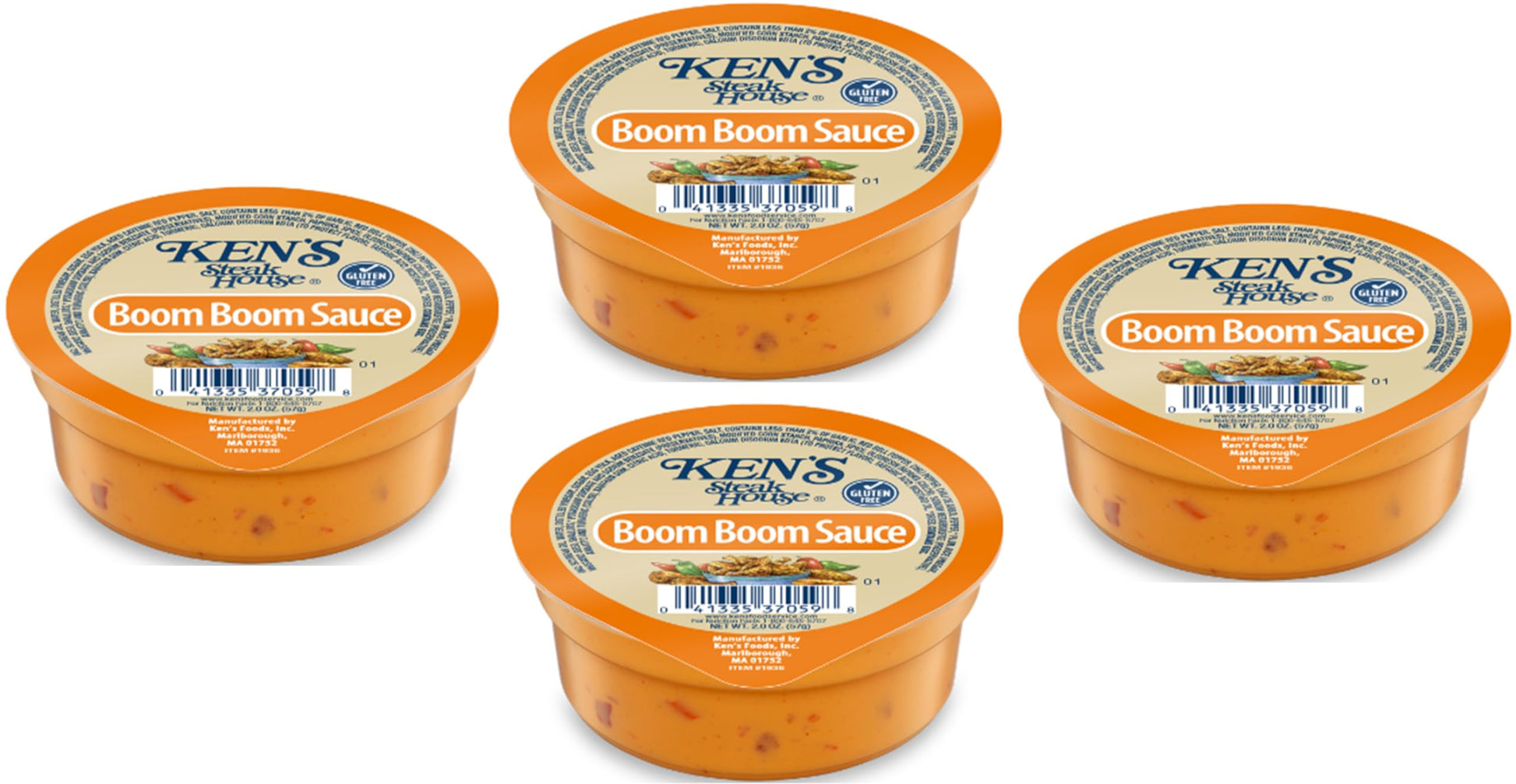 30 Count | Salad Dressing Dipping Sauce Portion Cups | Single Serve Packets (Boom Boom Sauce)