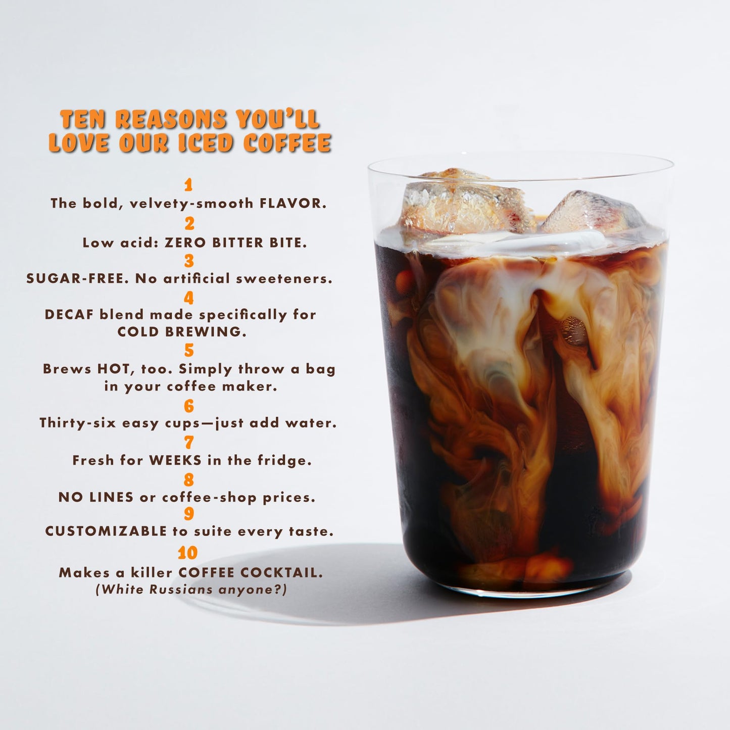 GRADYS COLD BREW, New Orleans Style - DECAF | 100% Arabica Ground Coffee & Chicory Pouches, 12 Bundles of 4 Easy-to-Brew Bean Ba