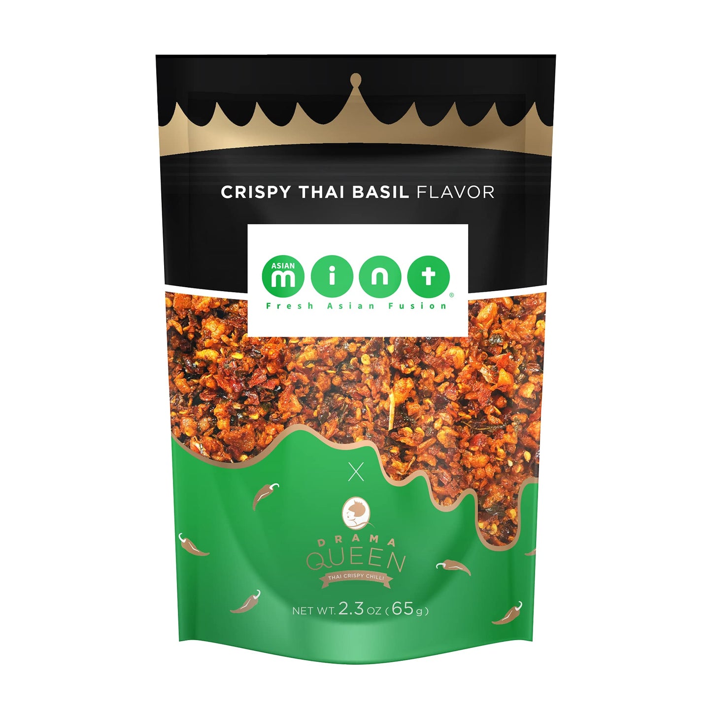 Drama Queen Crispy Thai Basil Flavor - Chili Crunch - Clili Crisp - Chili Oil - A Premium Hot Sauce With A Nice Chili Crunch - N