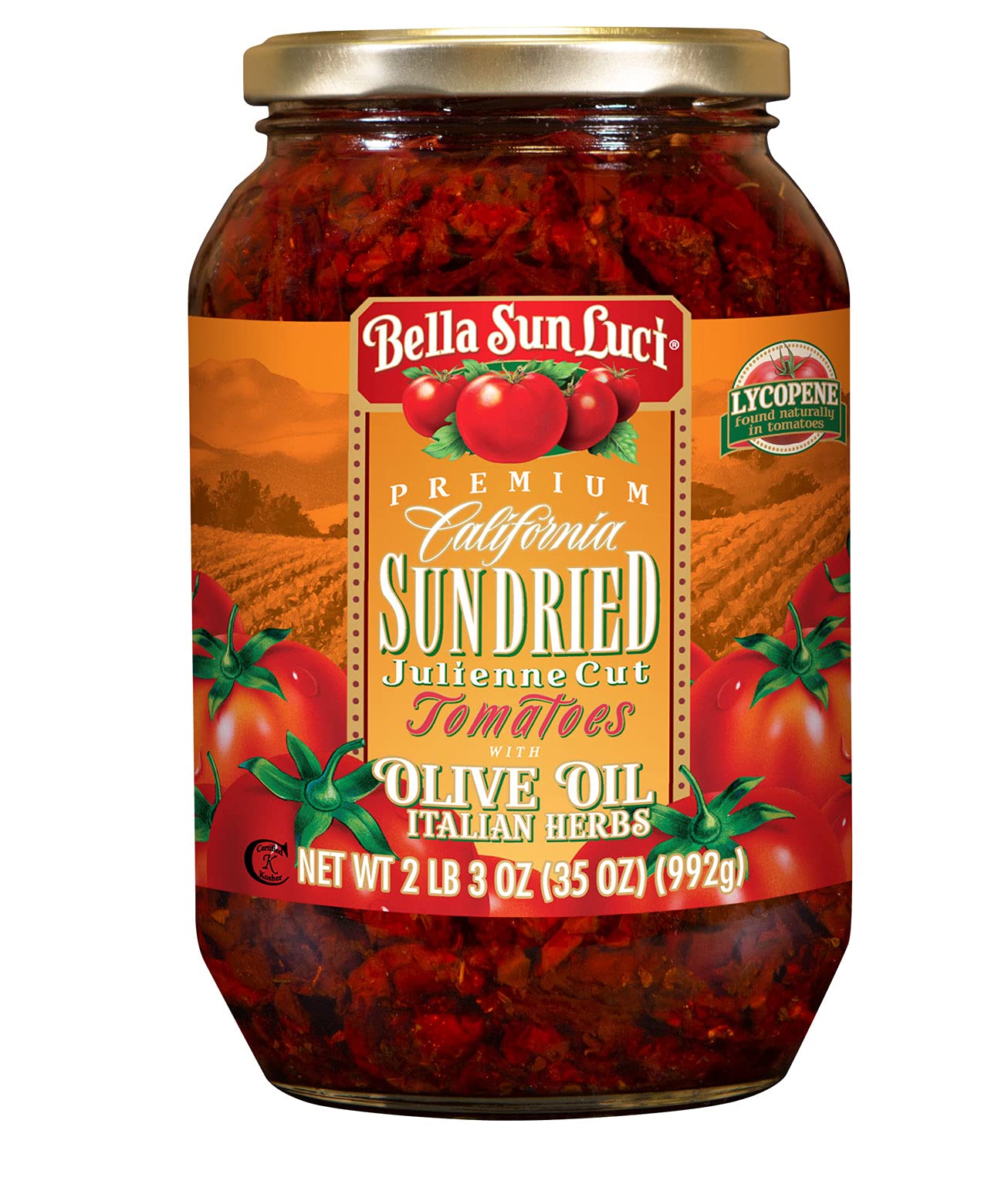 35 Oz Bella Sun Luci Sun Dried Tomatoes Julienne Cut In Olive Oil