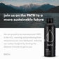 Path Alkaline Bottled Water - 9.5 Ph-Balanced Purified Water With Electrolytes In Aluminum Bottle - Bpa-Free, Reusable, Infinitely Recyclable - Pure, Crisp, Refreshing Taste 20.3 Fl Oz (Pack Of 4)