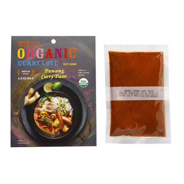 Penang Curry Paste ORGANIC. VEGAN. DAIRY FREE. SUGAR FREE. KETO FRIENDLY. MADE IN THAILAND. | case of 6 x 2.8 oz pouches
