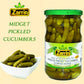 Zarrin - Pickled Midget Cucumber Cornichons, (4 Pack) 23.3 Oz X 4
