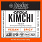Lucky Foods Seoul Vegan Spicy Kimchi, (56Oz / 3.5 Lbs), Authentic Korean Premium Fermented Napa Cabbage Kimchi (Vegan, Spicy, Ma