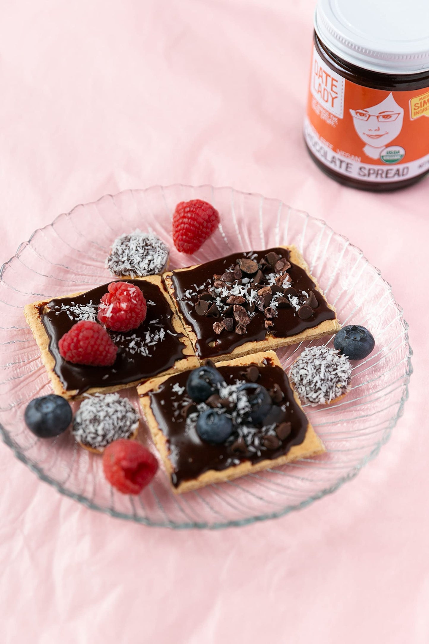 Organic Chocolate Date Spread | Vegan, Paleo, Gluten Free & Kosher, No Added Sugar, No Preservatives (1 Jar) Cocoa Spread Perfec