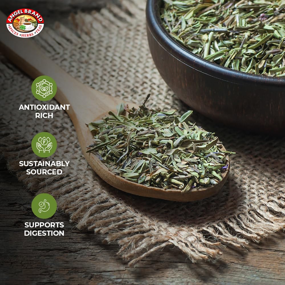 Angel Brand Dried Thyme Leaves Seasoning - 0.75 oz Bottle for Cooking, Soups, Sauces, Marinades
