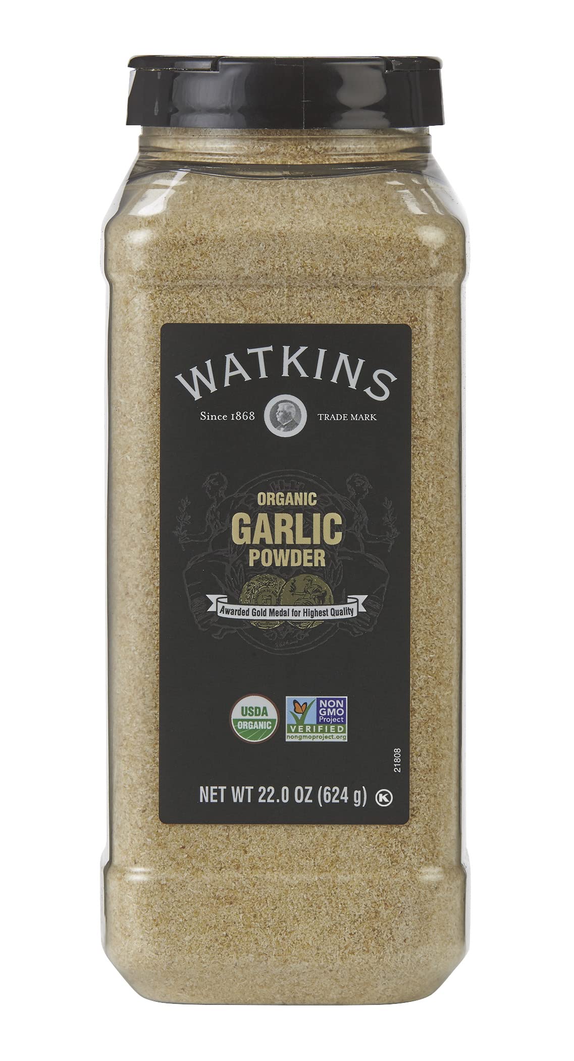 Watkins Gourmet Spice, Organic Garlic Powder, 22.0 oz. Bottle (21808)