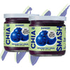 Chia Smash Blueberry Fruit Jam - Low-Calorie, Keto-Friendly, No Sugar Added - 2 Jars