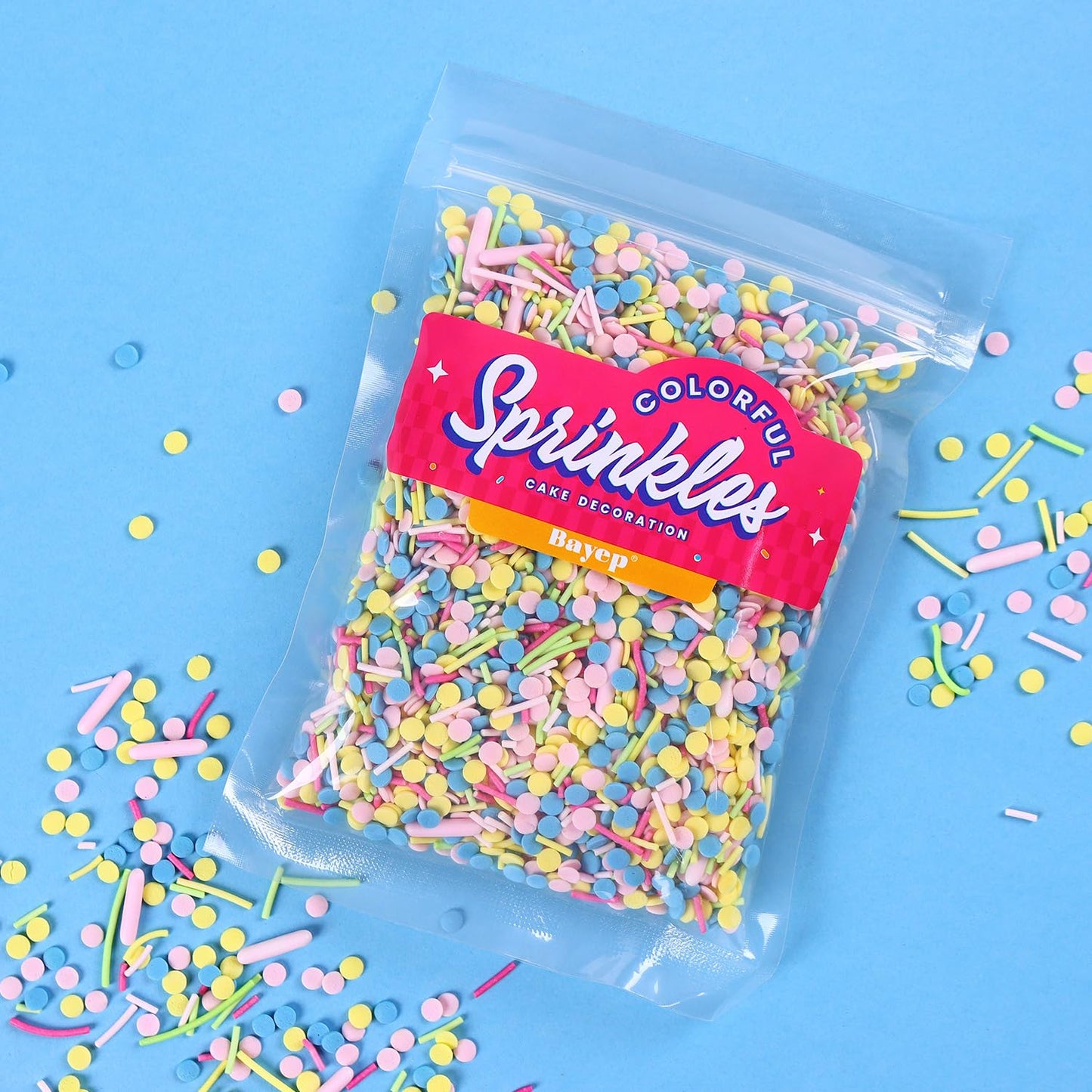 Rainbow Sprinkles For Cake Decorating 7 Ounce Edible Confetti Sprinkles For Cupcake Topper Cookie Cupcakes Candy Cream Chocolate