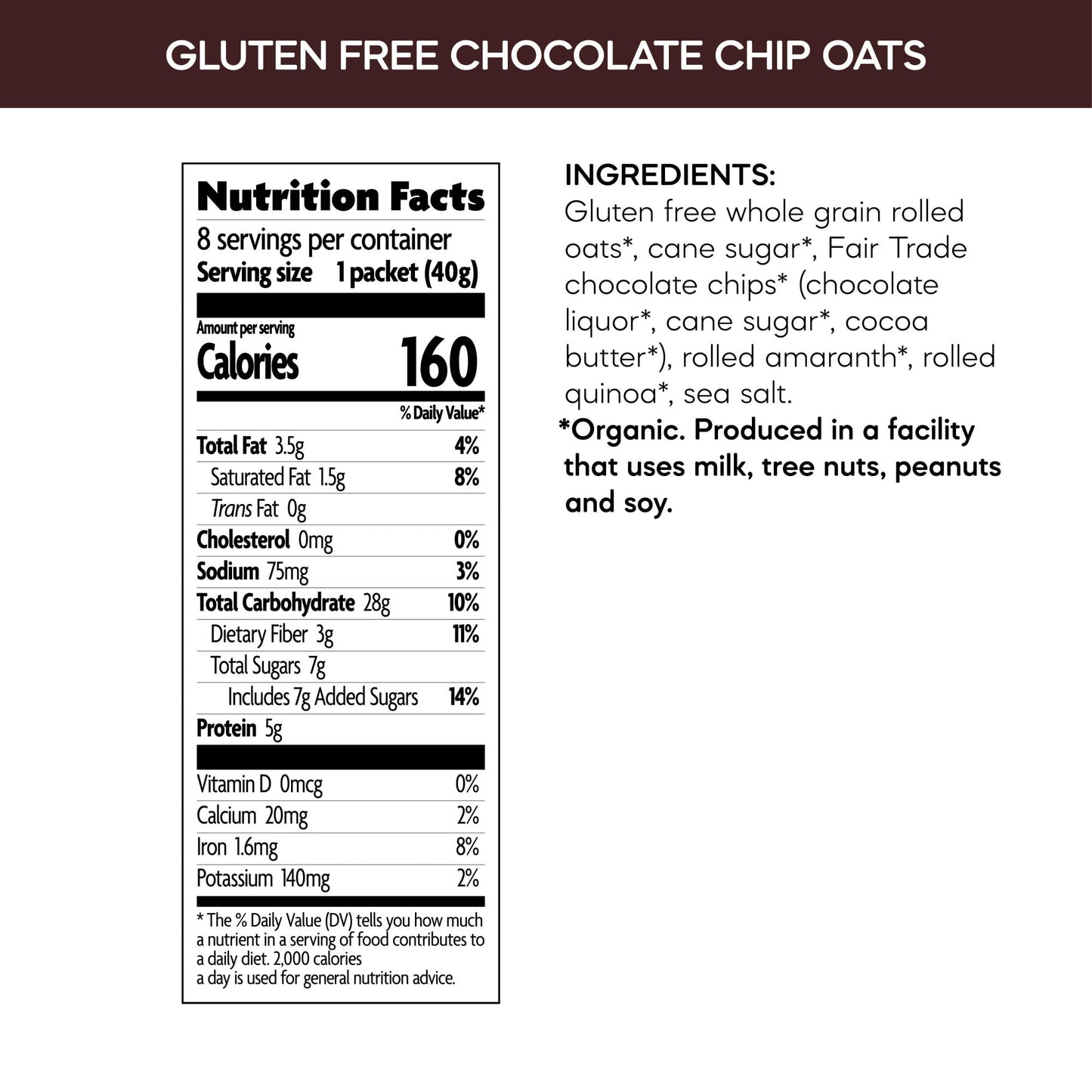 Nature s Path Organic Chocolate Chip Instant Oatmeal, 11.3 oz (Pack of 6), Gluten Free, Non-GMO, Fair Trade