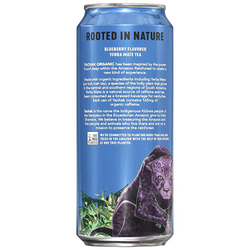 Yachak Yerba Mate, Berry Blue Flavor, 16 Fl Oz, Pack of 12