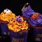 Edible Halloween Cake Decorations  27 Count Royal Icing Toppers for Cakes  Cookies  Cupcakes - Pumpkin  Ghost  Witch Hat  cutting tool  Axe Icing Decoration - Spooky Baking Supplies for Halloween Party