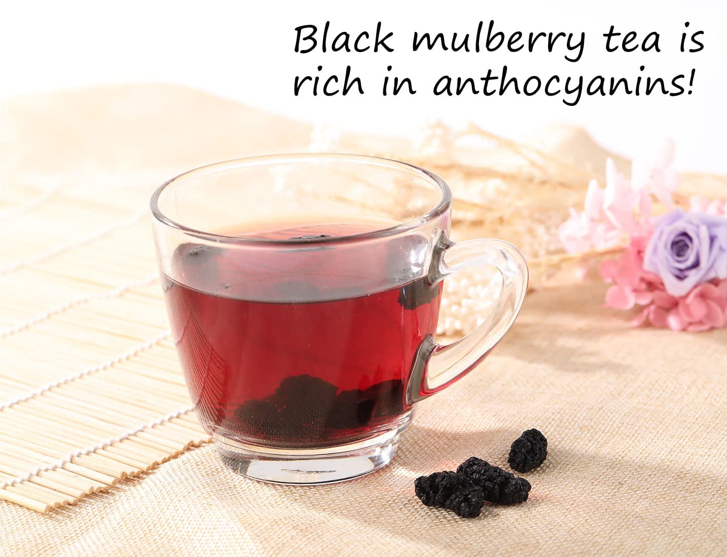Top Grade Premium Dried Black Mulberries 9 Oz/254G,Big & Delicious,Hand Picked ????.No Sugar Added & No Additives.