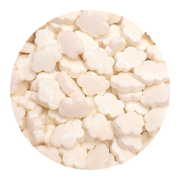 NCS White Cloud Edible Candy Sprinkles, 8 ounces