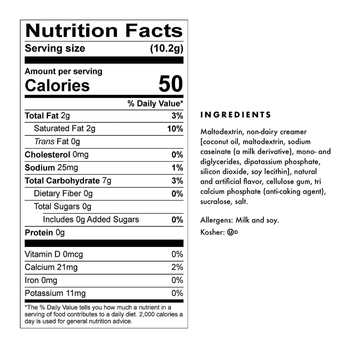 Gosh Thats Good! Sugar Free White Velvet Chocolate Coffee Flavor Powder, Low-Carb, Lactose-Free, 2 lb Bag