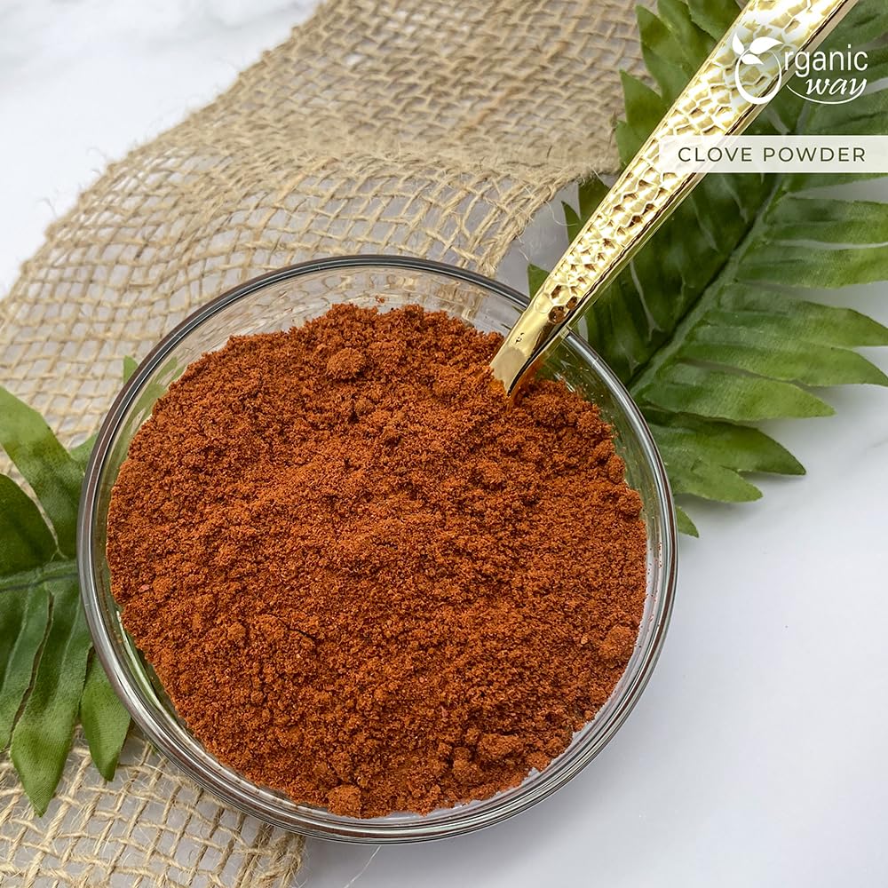 Organic Way Premium Cloves Powder (Syzygium Aromaticum) - Aromatic Spice | Organic & Kosher Certified | Raw, Vegan, Non Gmo & Gl