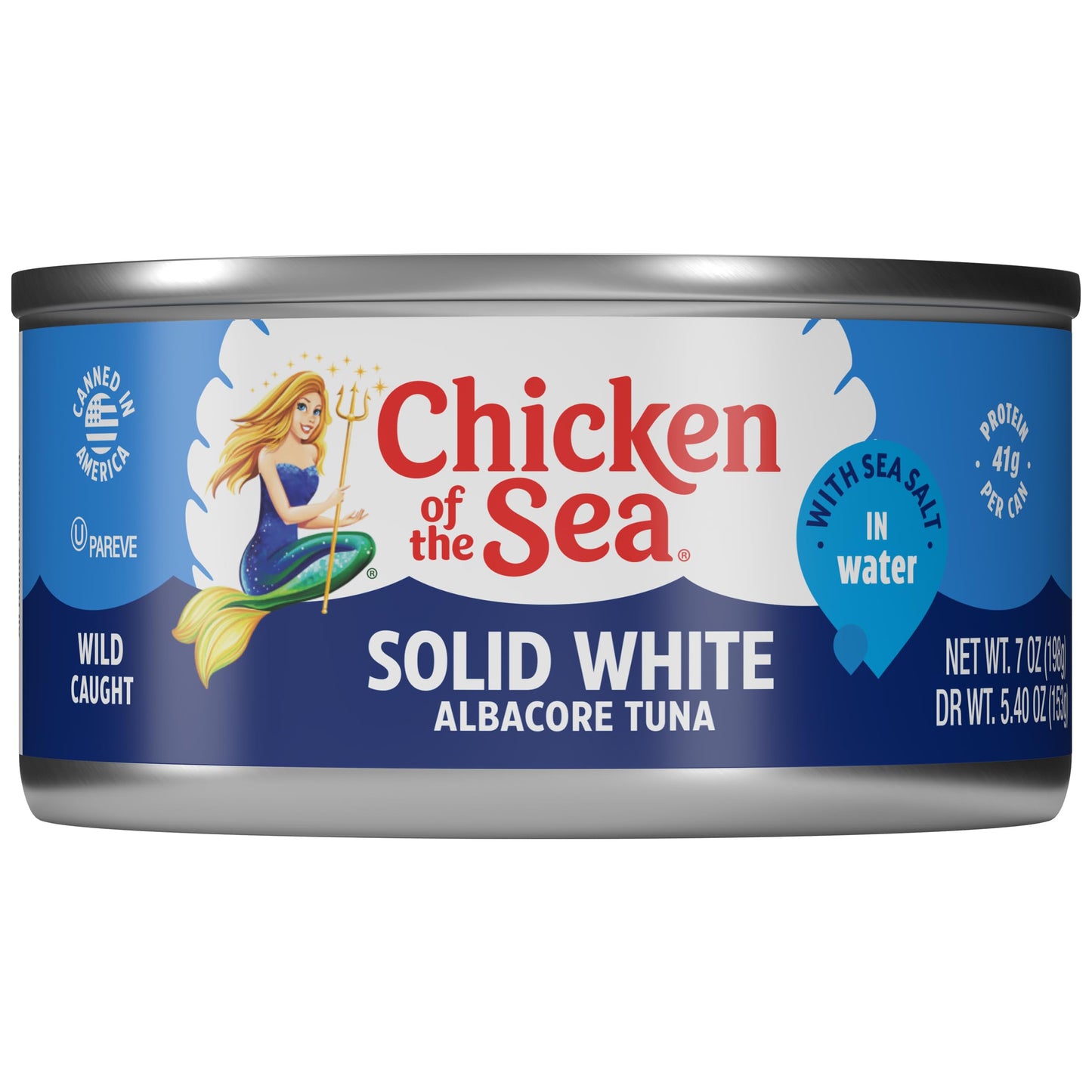 Chicken of the Sea Solid White Albacore Tuna, 7 Ounce Cans, Pack of 6