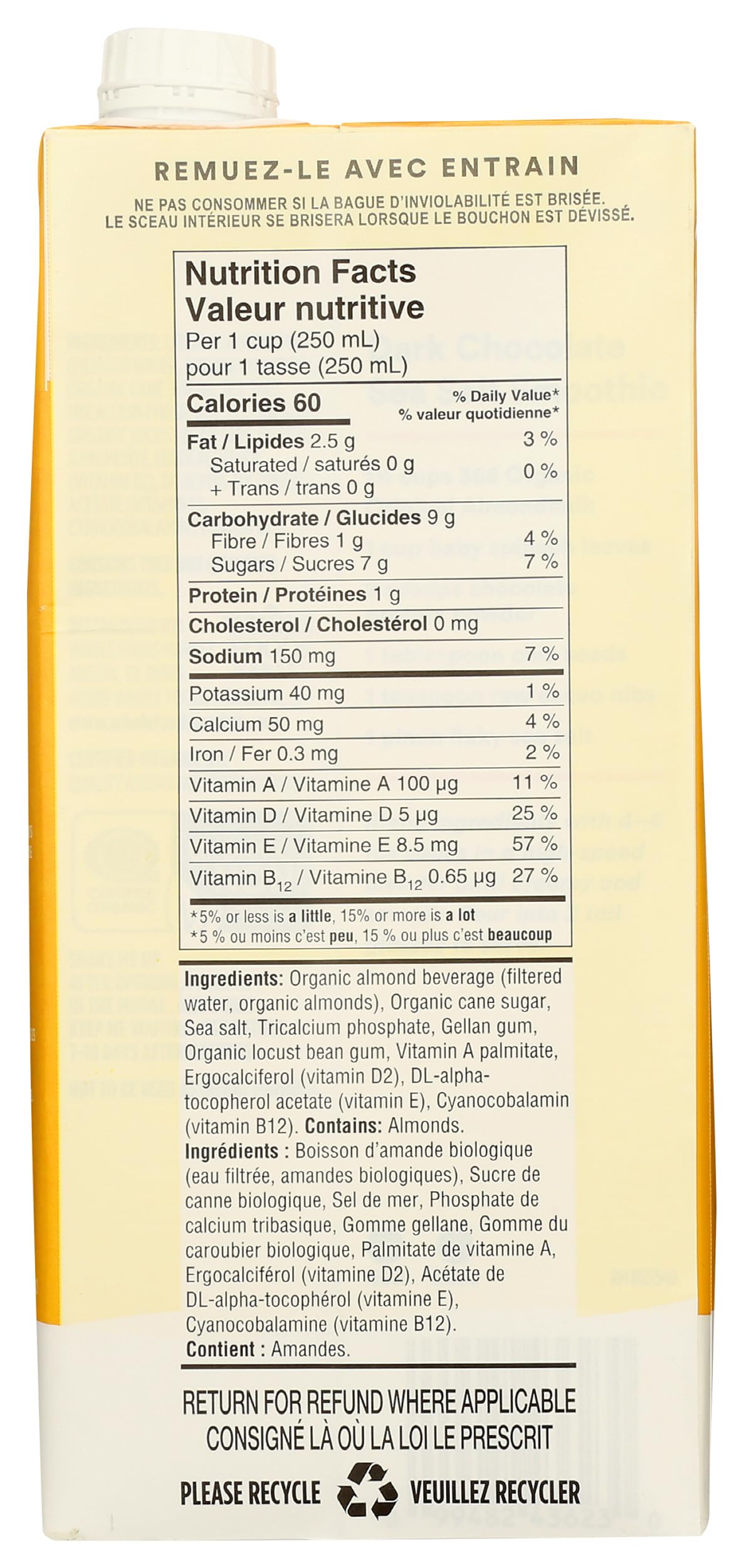 365 by Whole Foods Market Organic Almond Milk, Original, 32 Fl Oz