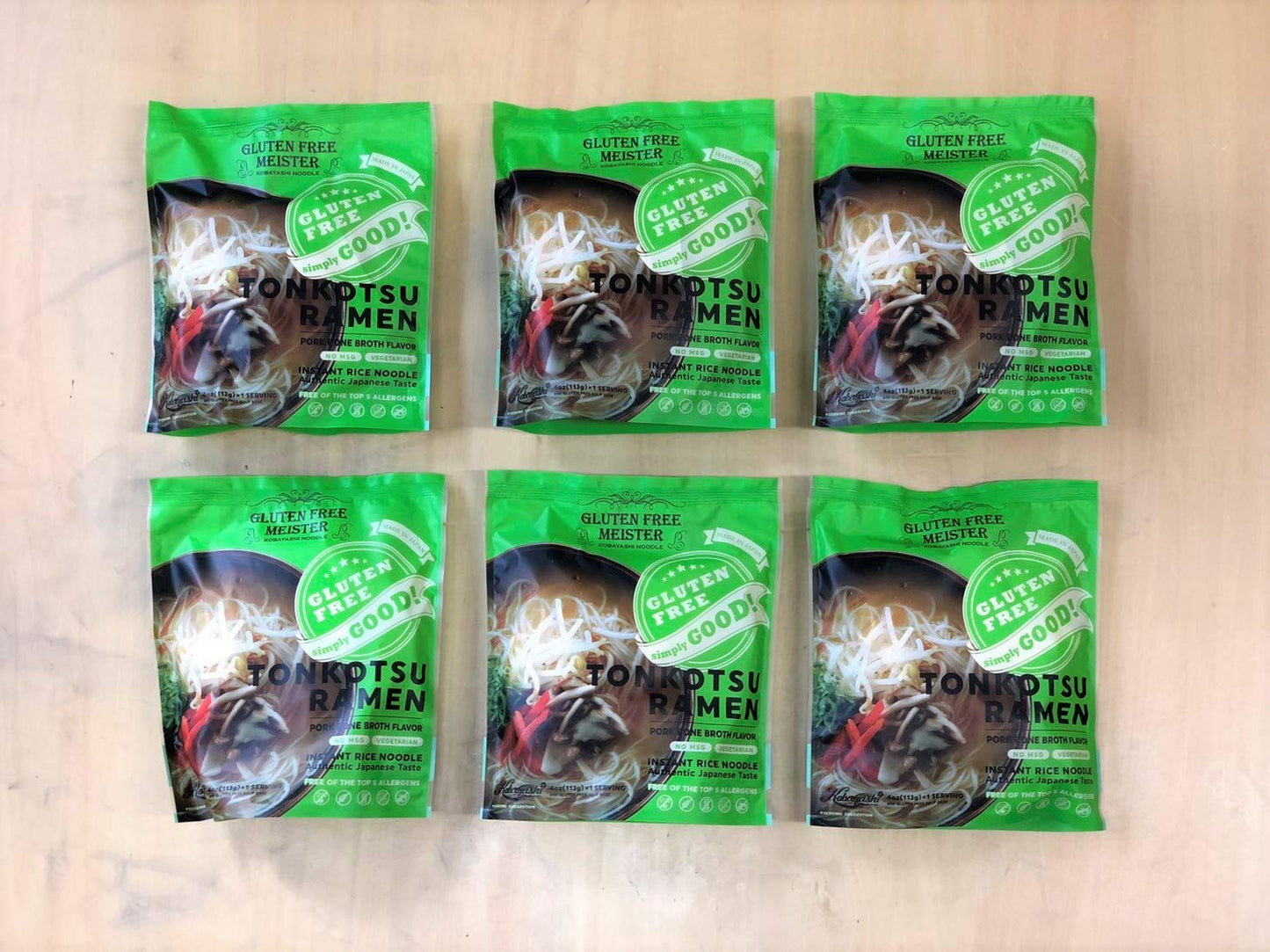 Gluten Free Meister Japanese Tonkotsu Ramen 6Pk (Vegetarian)