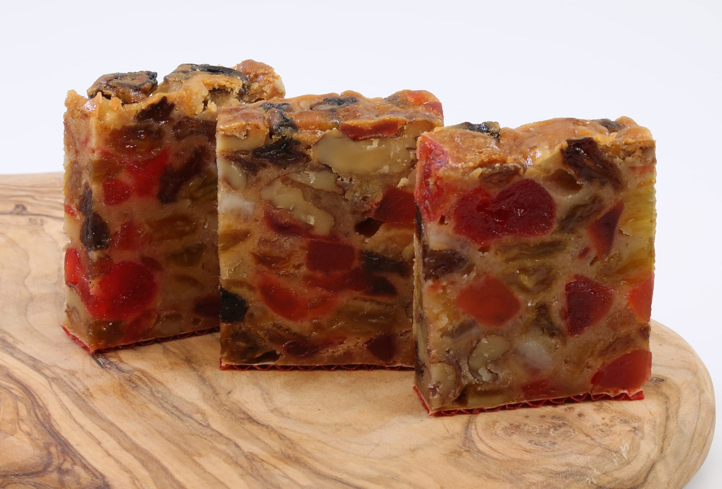 Claxton Fruit Cake - 3-1 Lb. Dark Recipe - In Exclusive ''Claxton Gift Cartons''