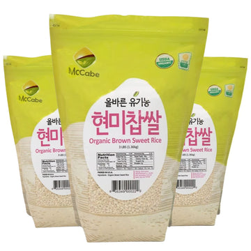 McCabe Organic Brown Sweet Rice - Rich in Fibers and Minerals | USDA and CCOF Certified | Sticky Brown Rice | Product of USA | 3