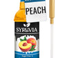 Syruvia Sugar Free Peach Syrup With Syrup Pump Dispenser - Peach Syrup Flavor, 25.4 fl oz - Perfect for Cocktails, ice Tea, Dess