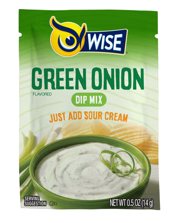 Wise Green Onion Dry Dip, 0.5 Ounces, 12 Packets, Model 27078