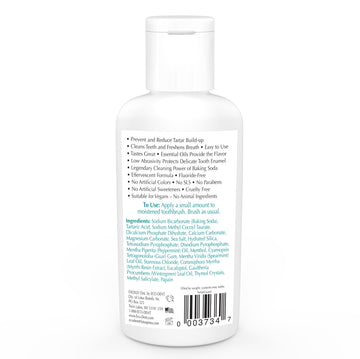 Eco-Dent Tartarguard Baking Soda Toothpowder - Enzyme Cleaning Action For Tartar Control, Sls-Free, Fluoride-Free Toothpaste Alt