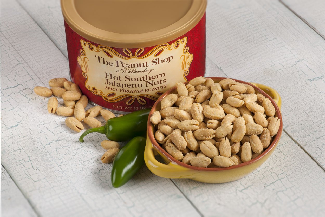 The Peanut Shop Of Williamsburg Hot Southern Jalapeno Nuts, 10.5 Ounce