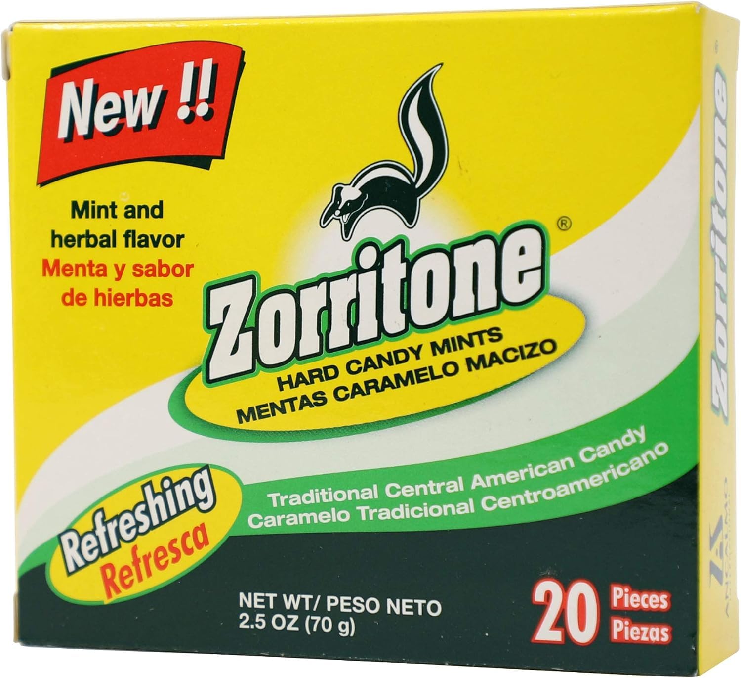 Zorritone Hard Candy Mints And Herbal Flavor  3-Pack Of 20 Caramels Each  3 Boxes