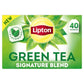 Lipton Green Tea Bags, Unsweetened, 40 Count, Caffeinated Teabags for Hot or Iced Tea, Model 800321