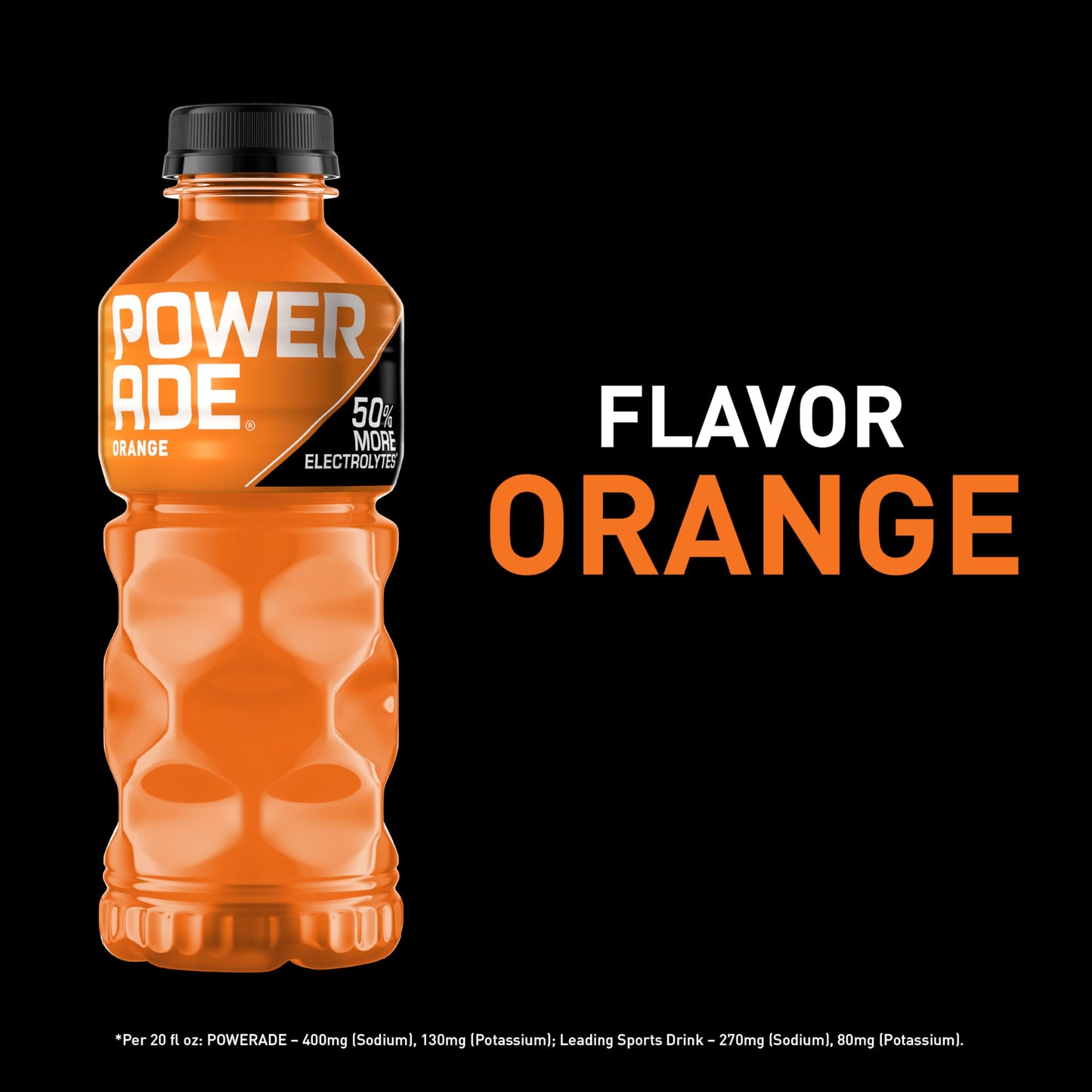 POWERADE Orange, 20 fl oz, 8 Pack
