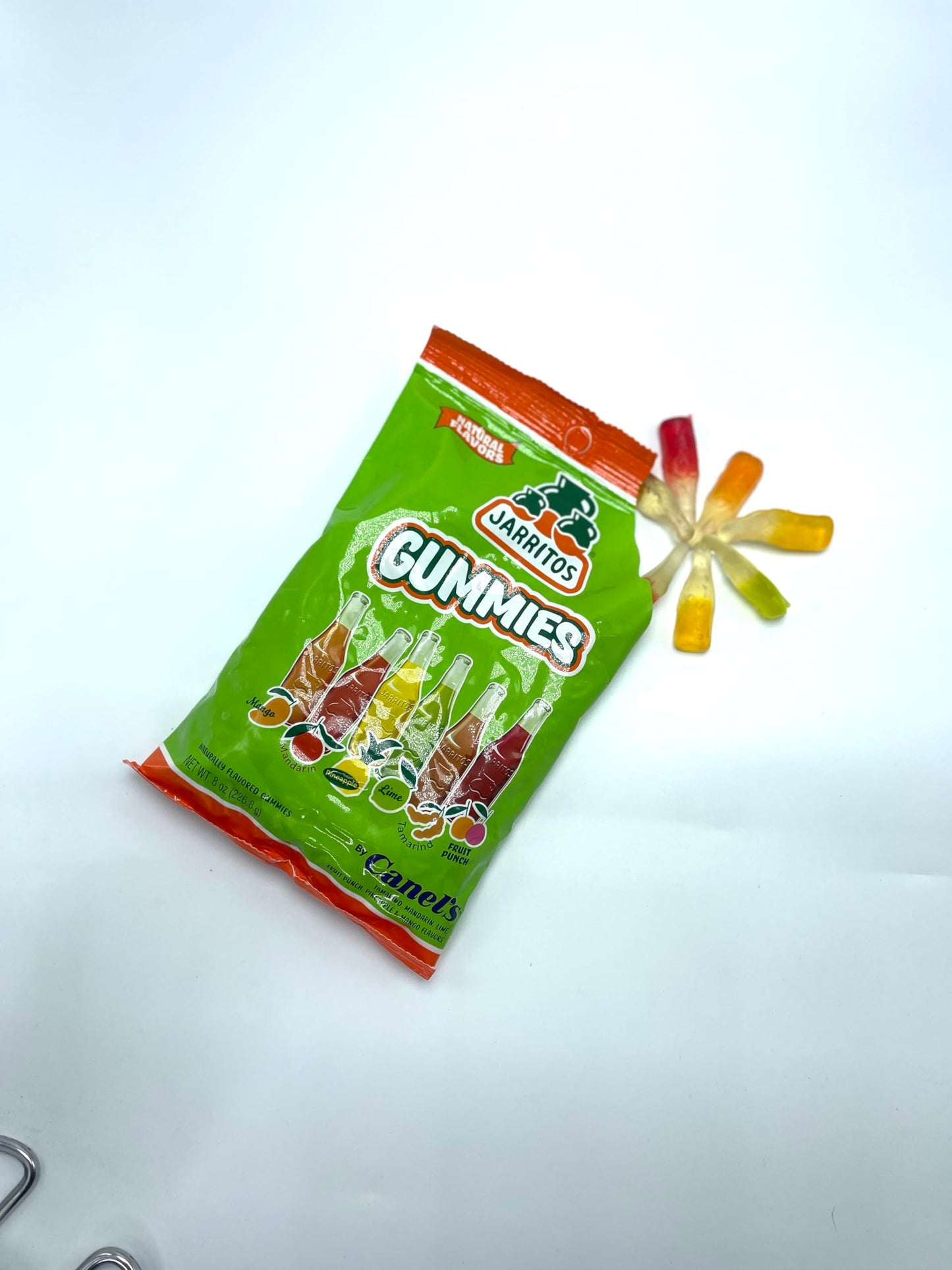 Generic Canel’s Jarritos Gummies Candy, Vegan Mixed Fruit Flavors, 8 oz Bag, 12.42 x 2.89 x 19.61 cm