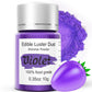 Purple Luster Dust Edible Glitter for Cakes Cocktails - 10g Colaele Edible Shimmering Dust for Chocolates, Metallic Food Colorin