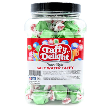 Taffy Delight Salt Water Taffy (16oz, Green Apple)