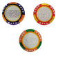 Fruidles  card-style  card-style Chips, Belgian Milk Chocolate Coins, Kosher, Non-GMO, 1000-Pack, Multi-Color