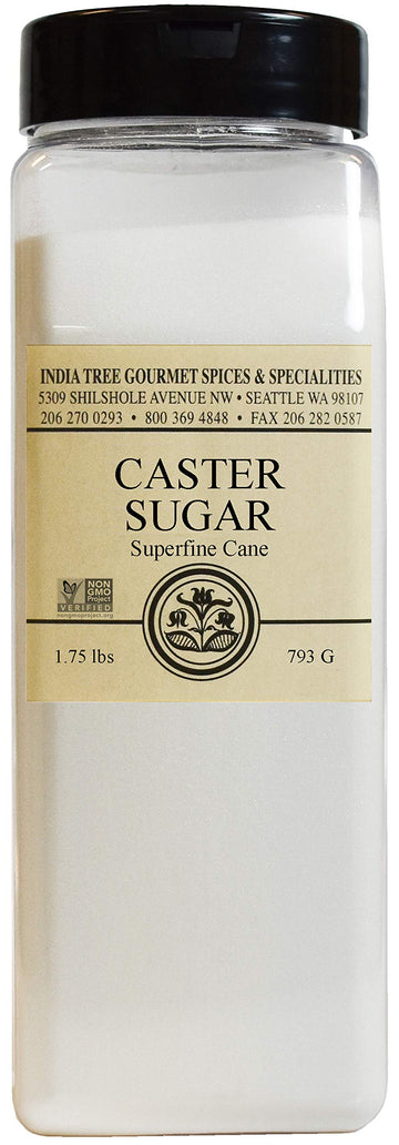 India Tree Superfine Caster Sugar, 1.75 lb, White, Pack of 6, Model ZY-ghm-20201103-56